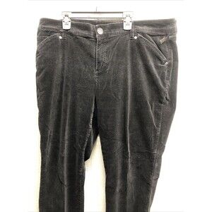 Ruff Hewn Women's Corduroy Pants Size 16 Black Casual Career